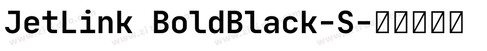 JetLink BoldBlack-S字体转换